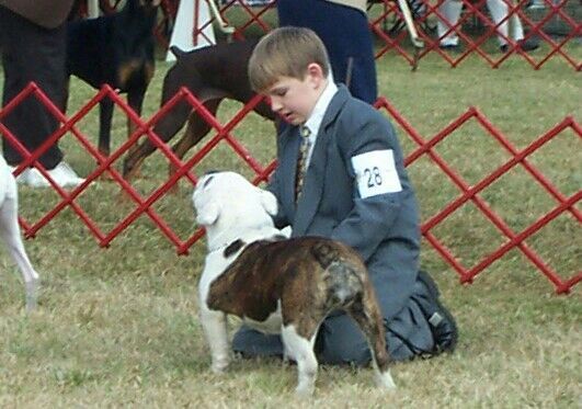 Lilly in Junior Showmanship with Ben
